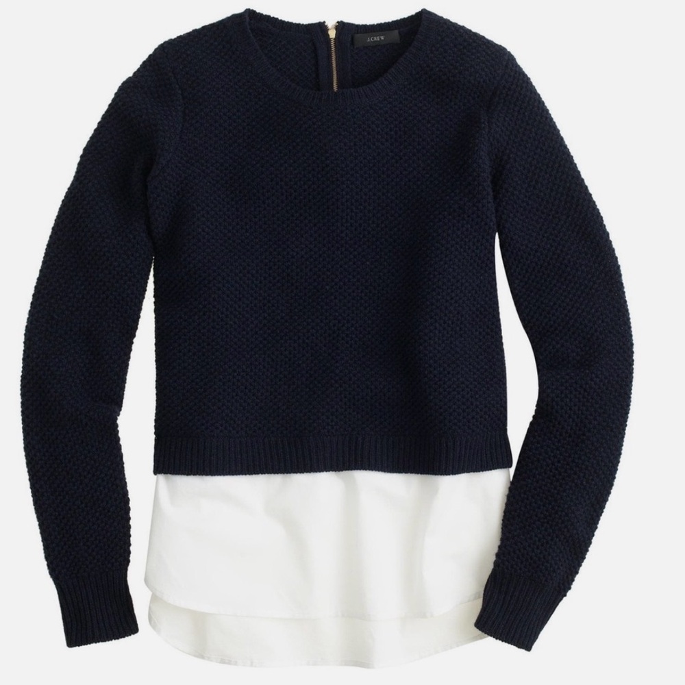 J.CREW Women's Shirttail Crew neck Sweater Size Medium